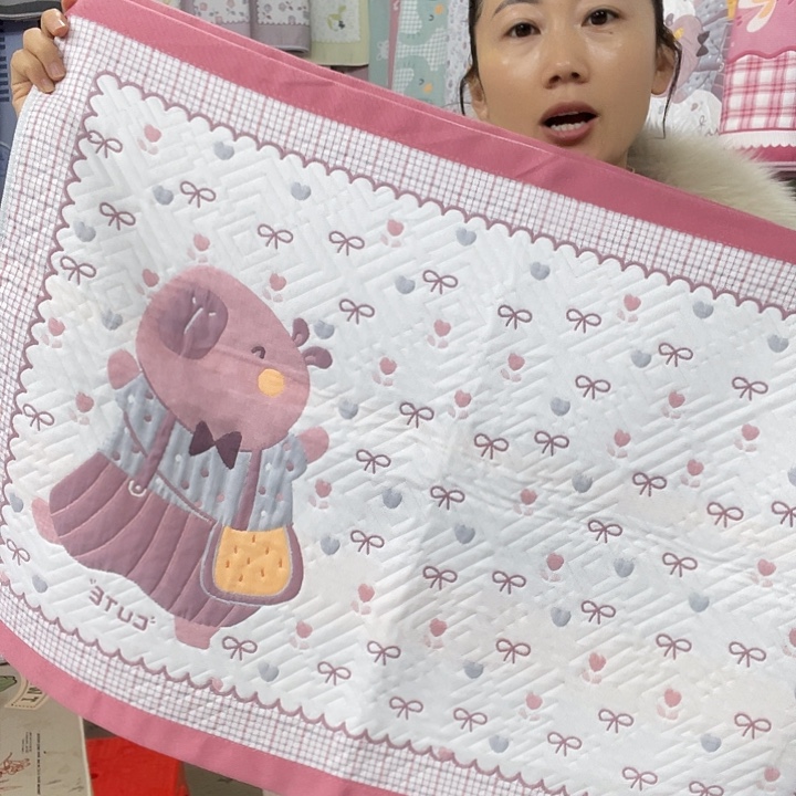 棉特价粉色快乐熊