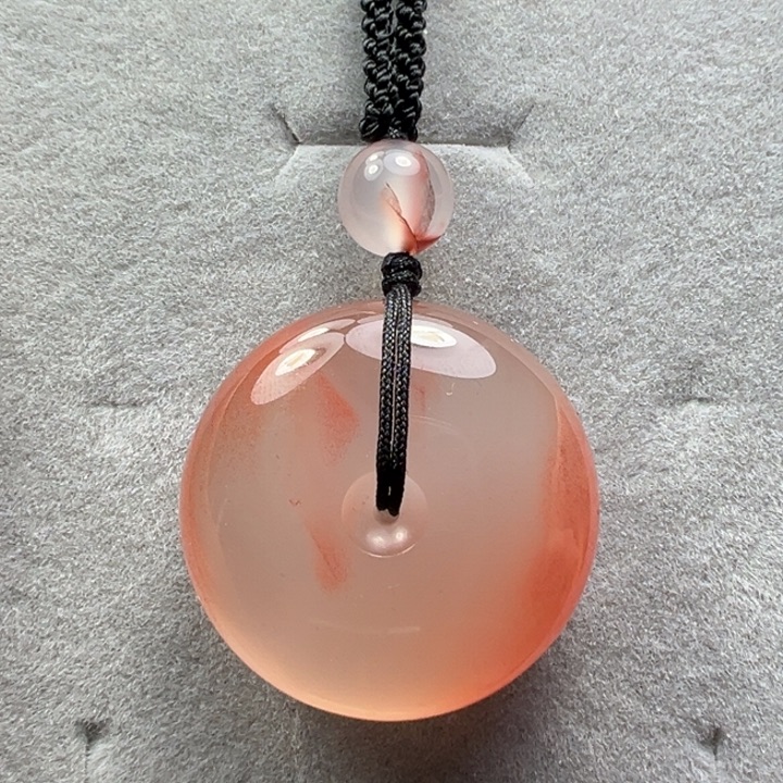 南红玛瑙未镶嵌平安扣