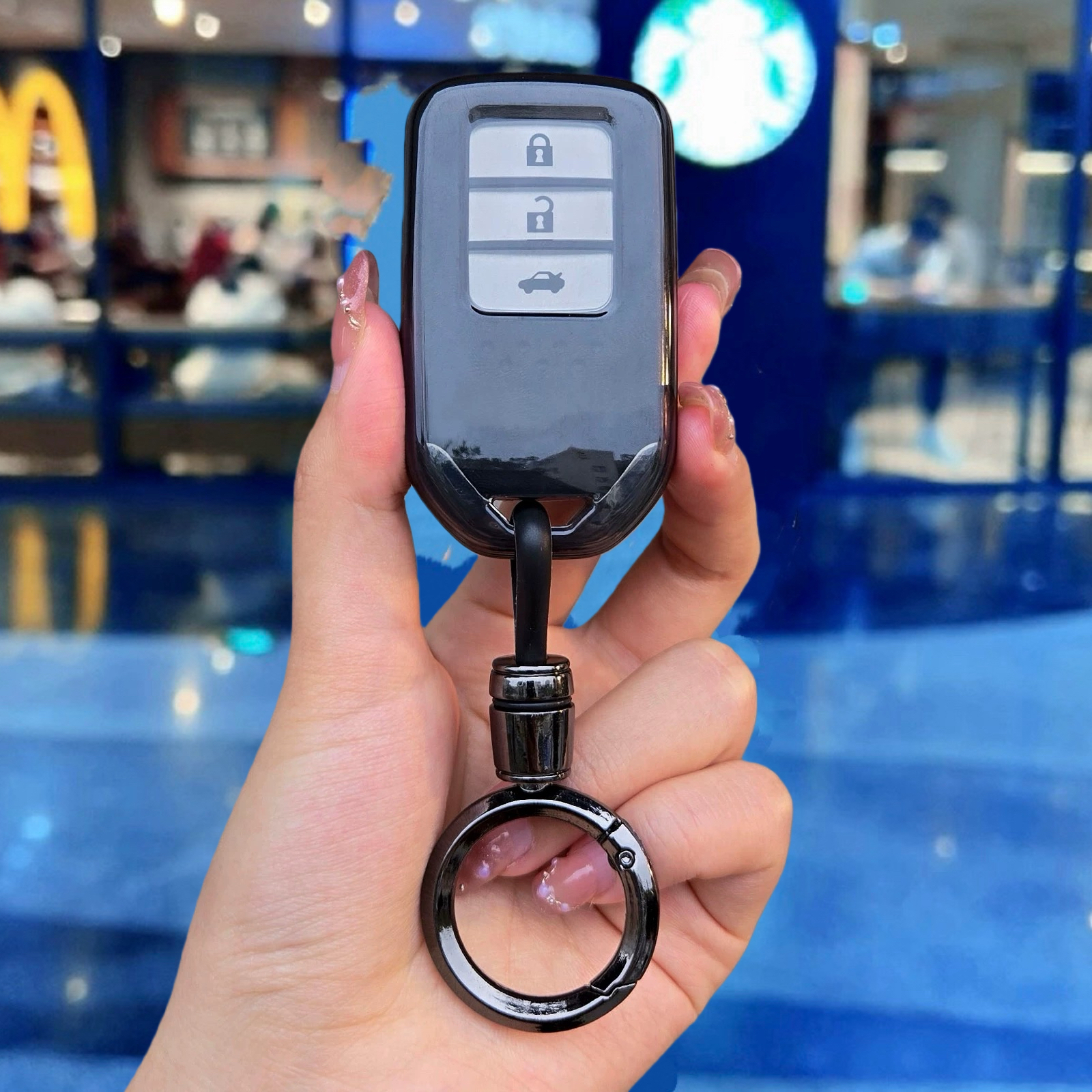 适用于本田钥匙壳雅阁CRV皓影思域包型格英仕派套奥德赛HRV凌派扣