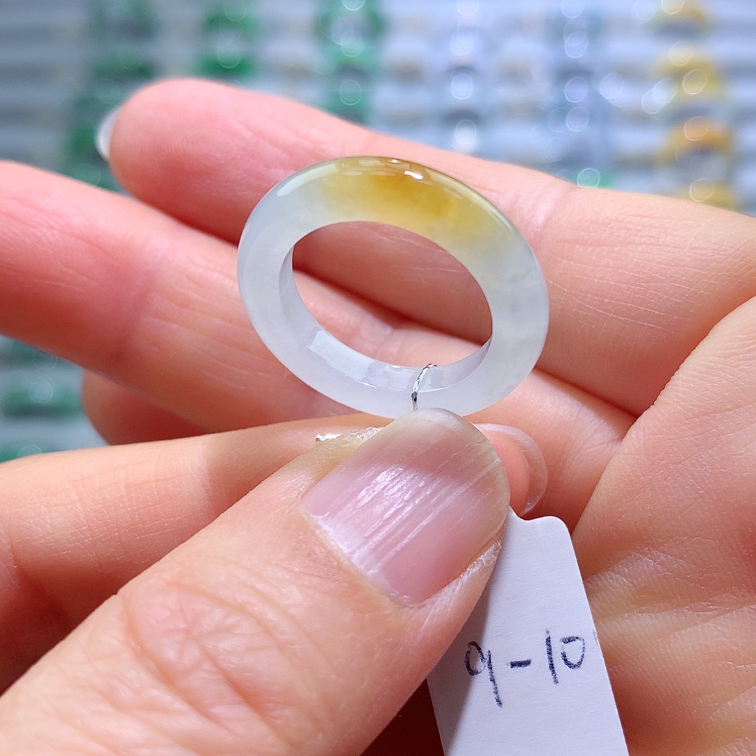 翡翠戒指未镶嵌9-10号