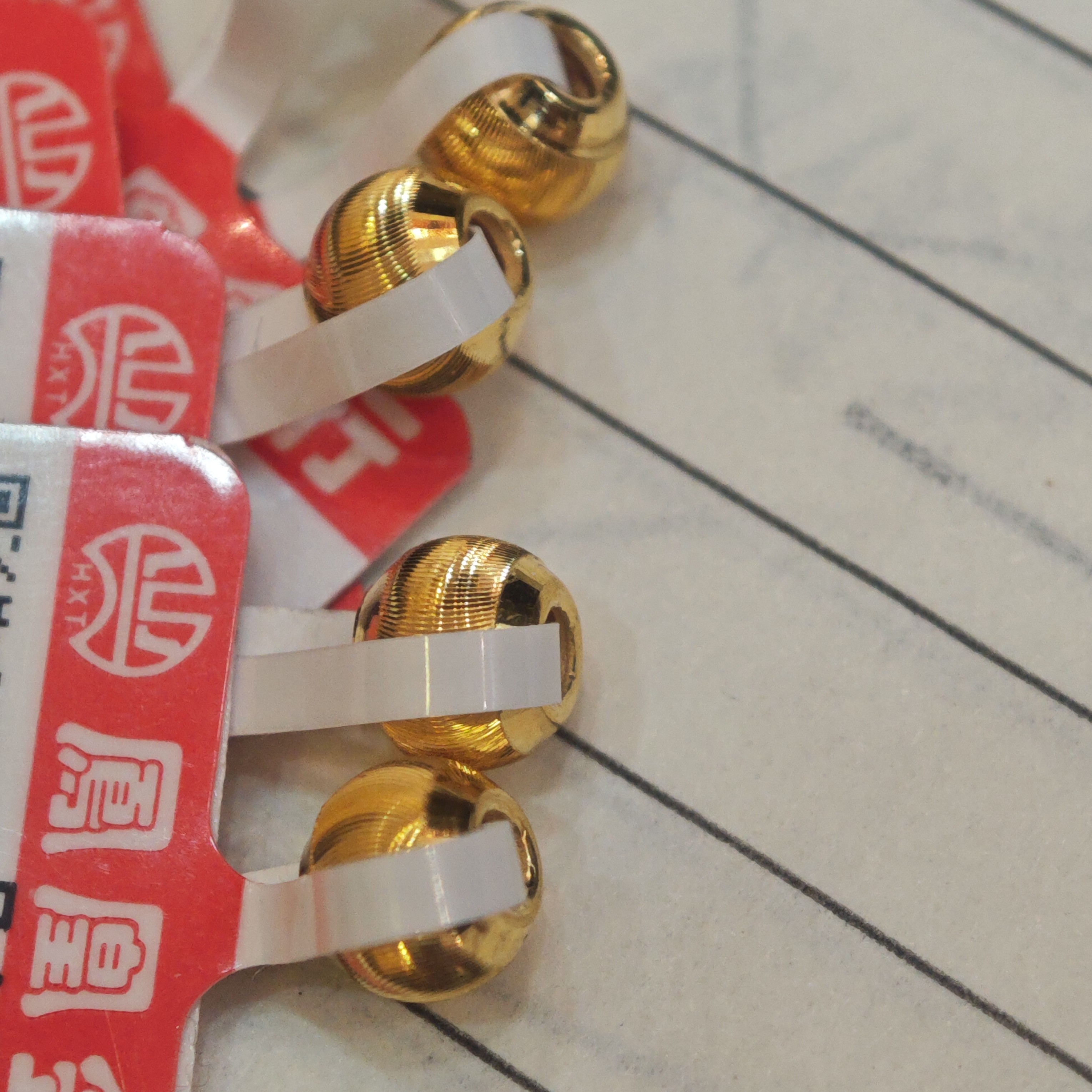 鳳凰金行 足金配件 猫眼珠5个