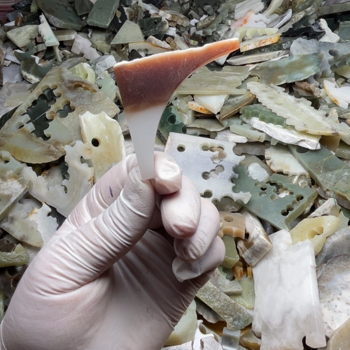 超***8软玉未镶嵌珠宝半成品玻璃