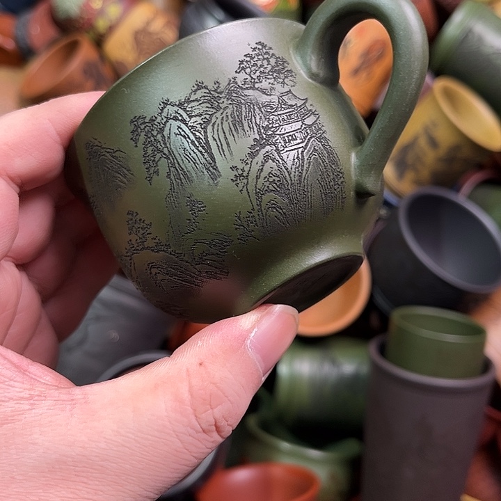 紫砂茶杯全手工紫砂主人杯