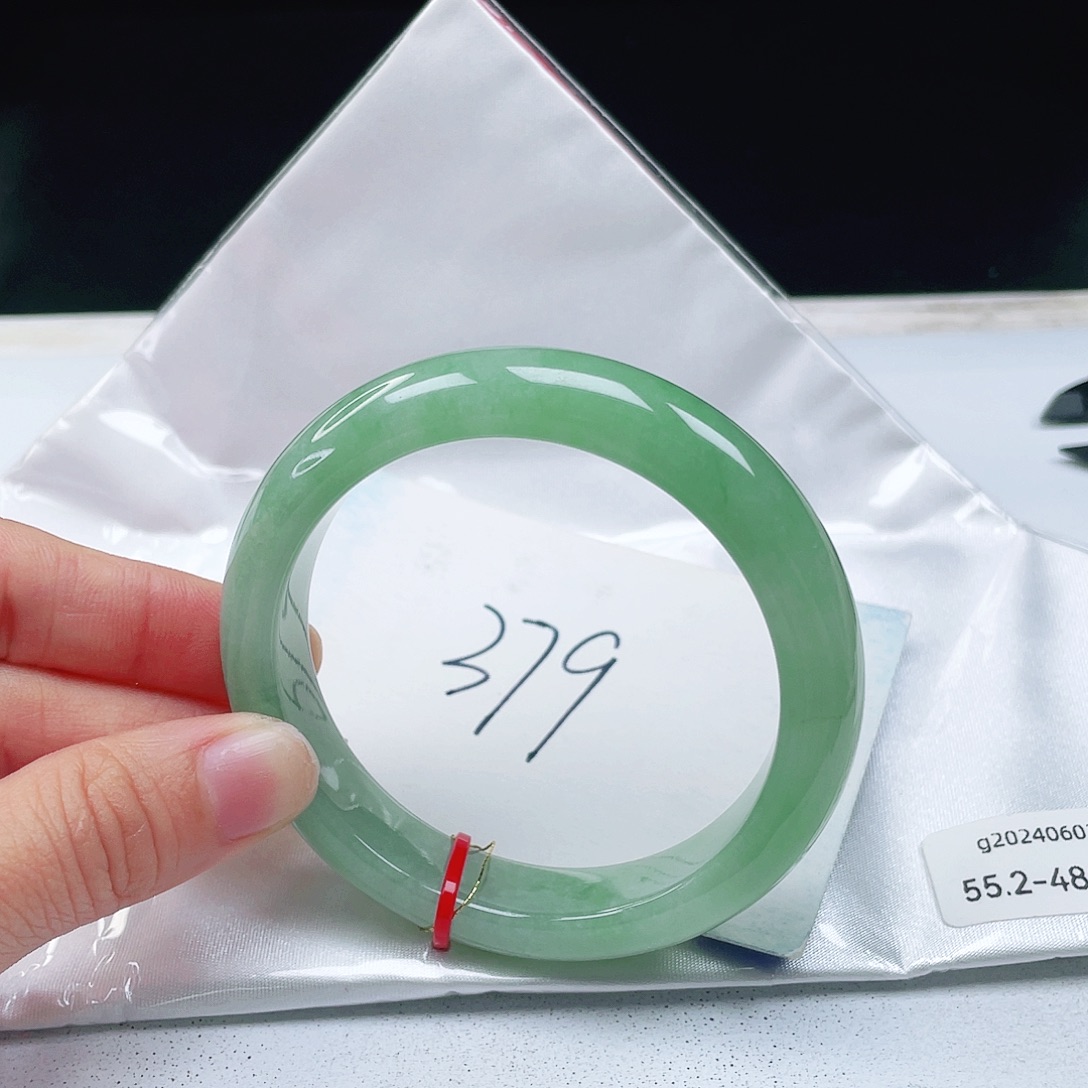 翡翠未镶嵌手镯55+正圈