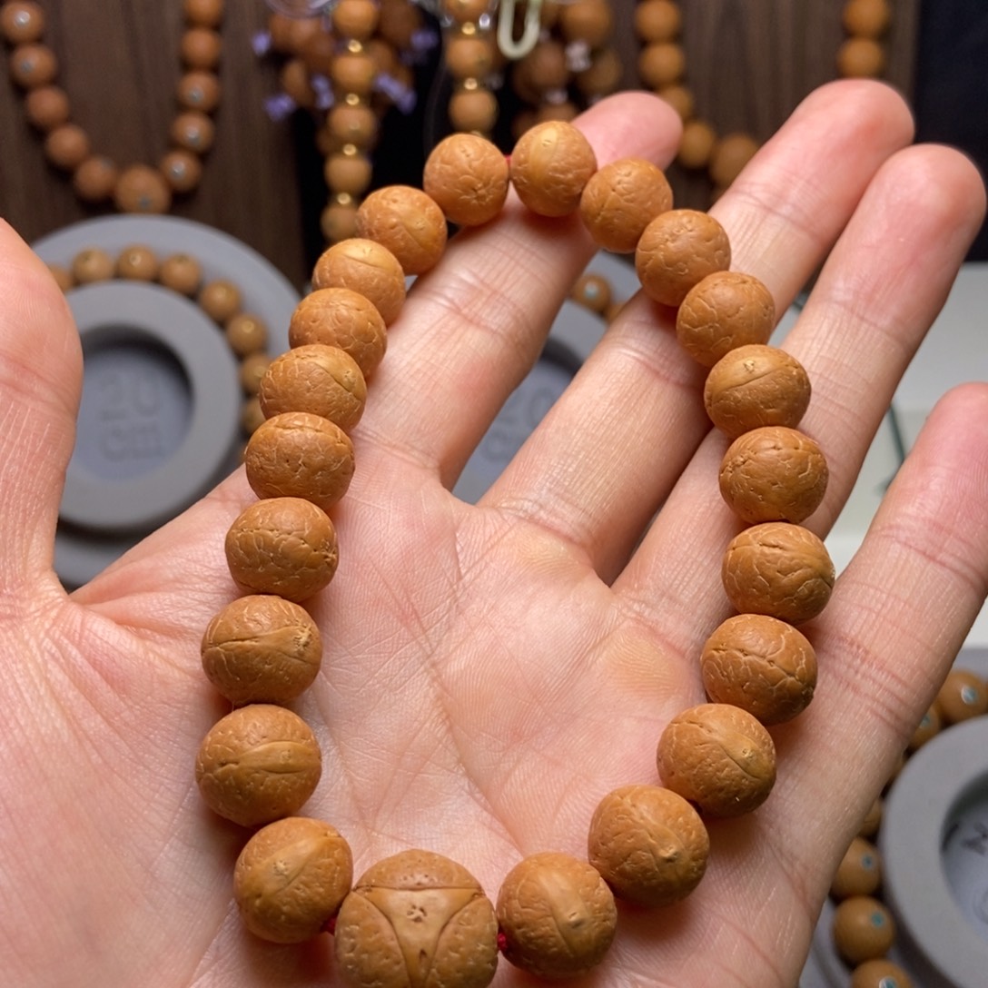 格***调手串凤眼菩提12素串