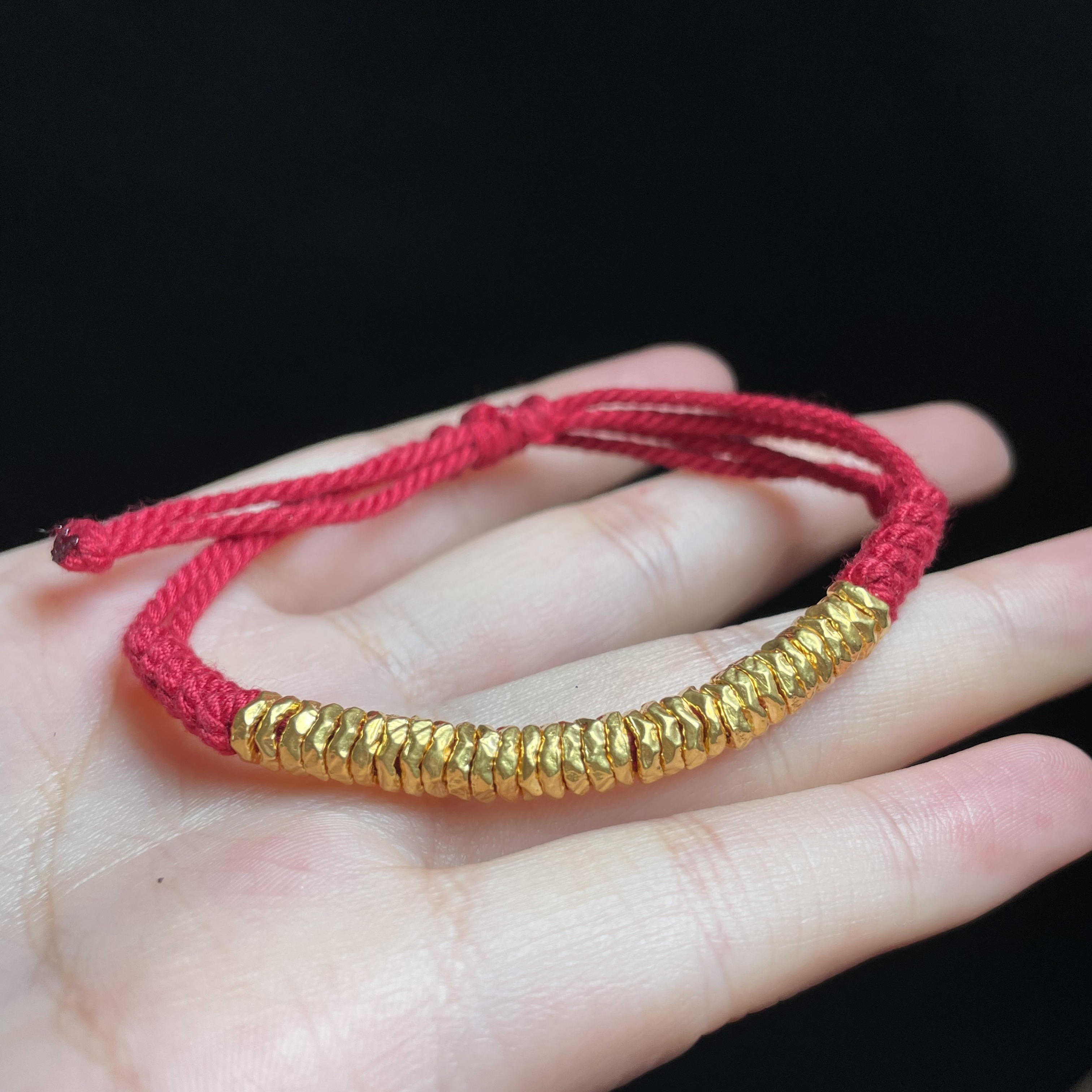 L【玉总珠宝】足金盘缠手绳配件 多样性发一 CAN180217