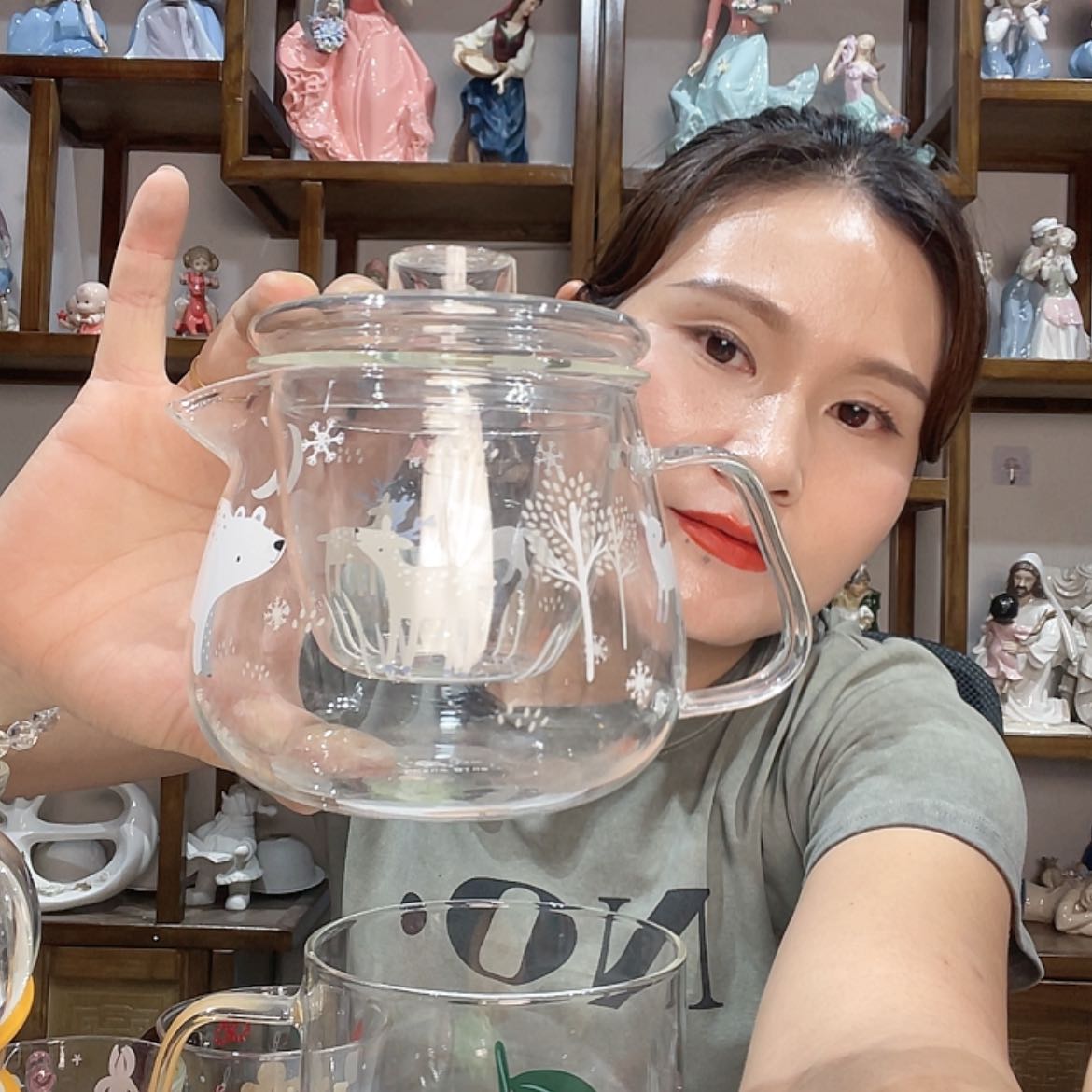 【闪购商品】琉璃手工艺品福利杯带茶漏