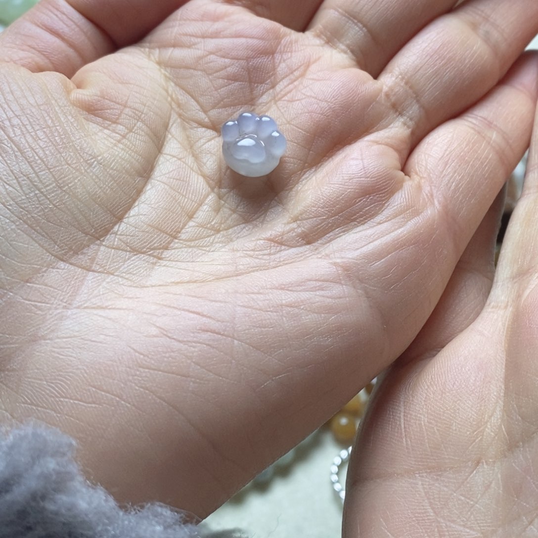 颈饰未镶嵌和田玉?*烟紫猫爪