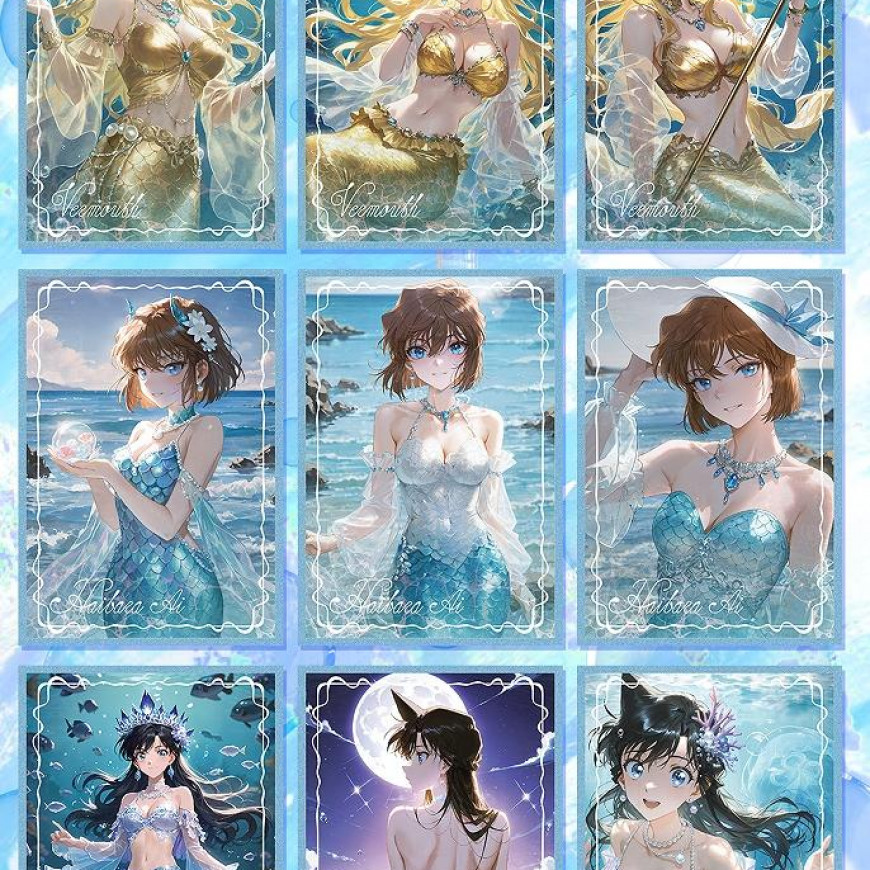 溪溪拆卡爆品文创名侦探柯南-夏日变装派对-A5大卡