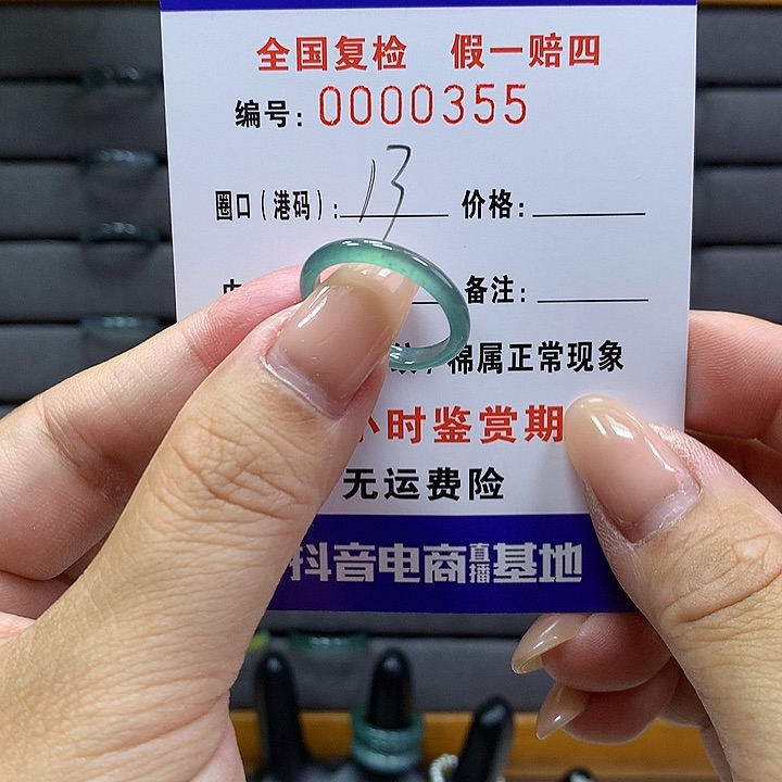 翡翠戒指未镶嵌     355