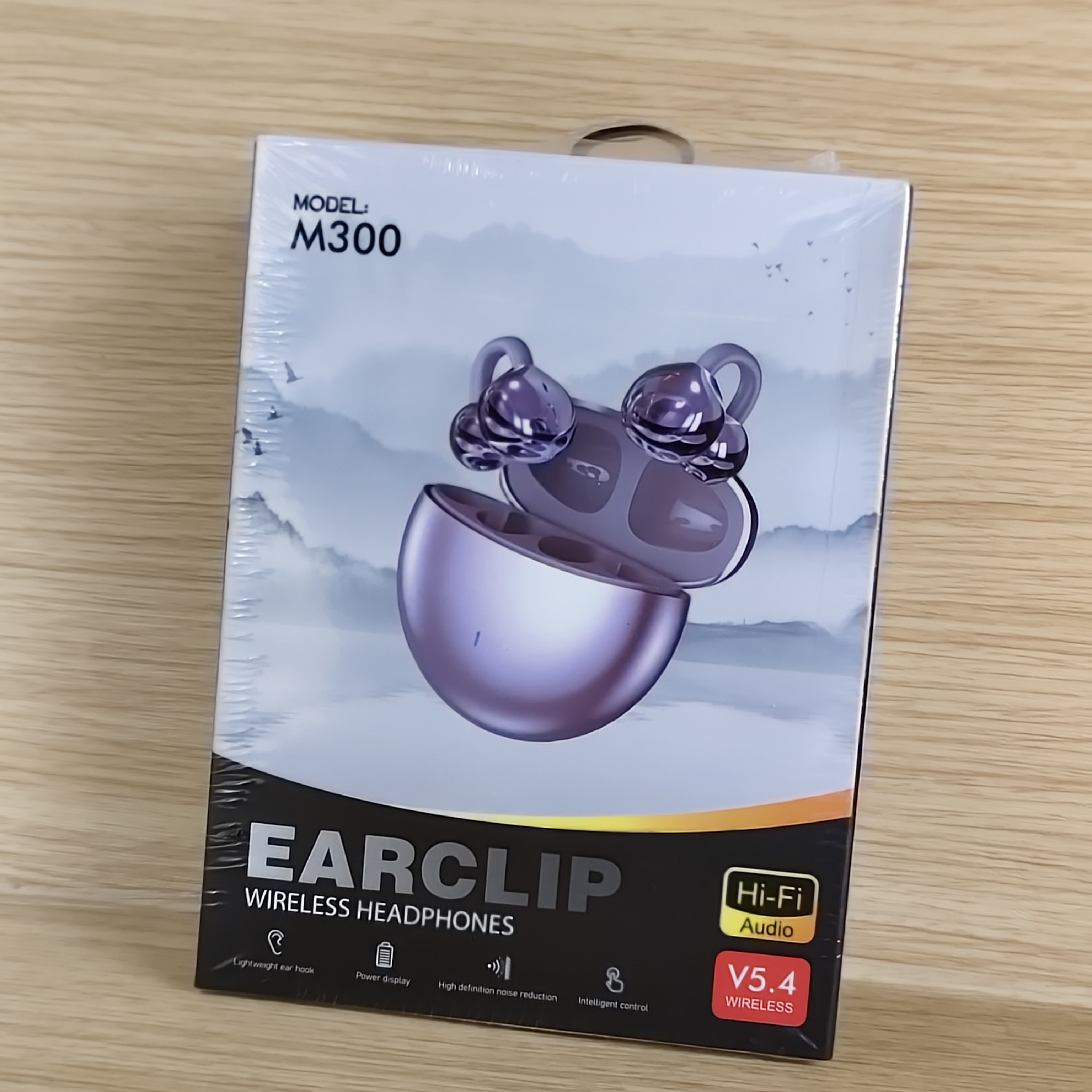 未拆封  M300新款气传导高音质蓝牙耳机无线夹耳式不入耳运动耳机