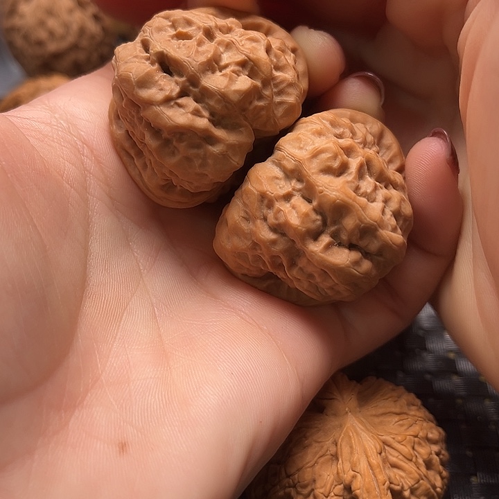 文玩核桃把件40开背蛙