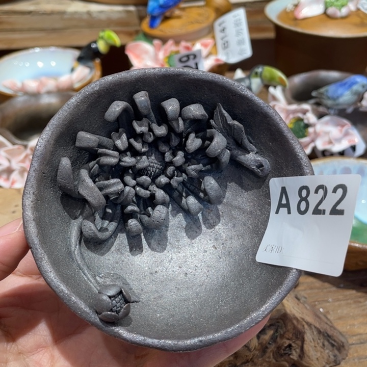 手工制作陶瓷茶具茶杯青蛙