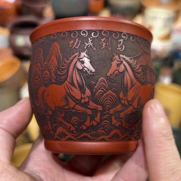 茶杯紫砂宜兴紫砂主人杯