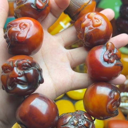 未镶嵌琥珀手串蜜蜡