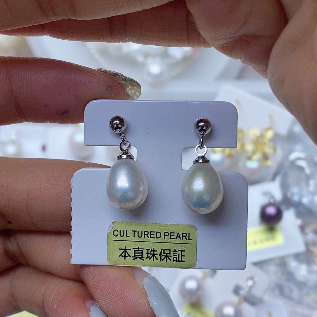 淡水珍珠耳钉未镶嵌