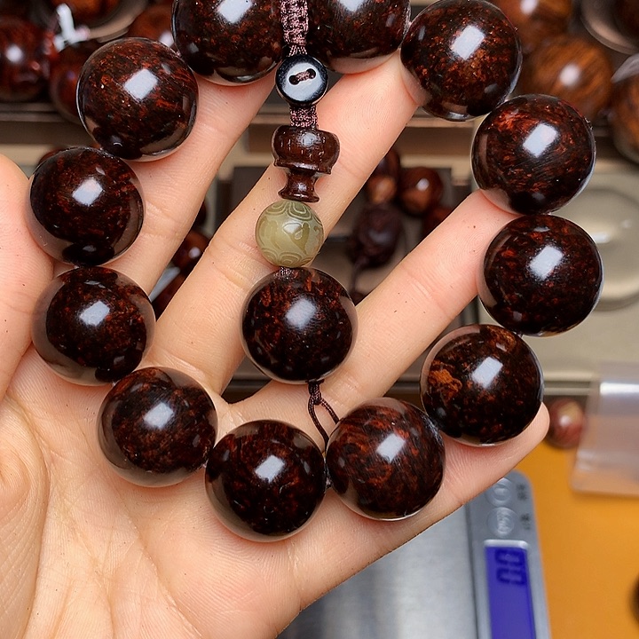 花梨木类手串/手链老挝花梨风化料土埋料油料老干料2.0