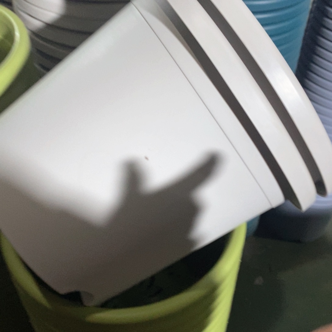 树脂四季盆5#无拖灰白微瑕6