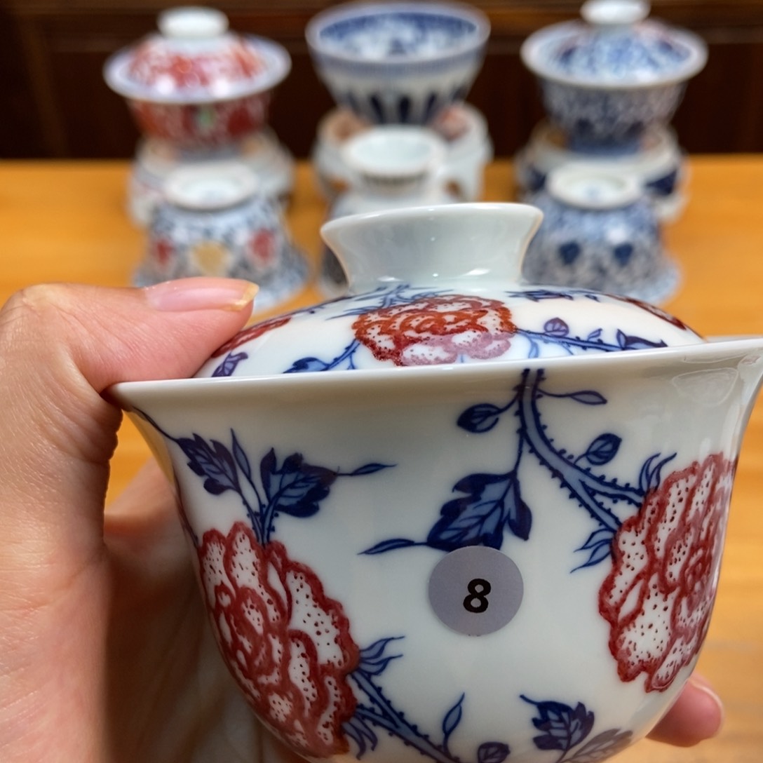 手绘现代茶具非古董