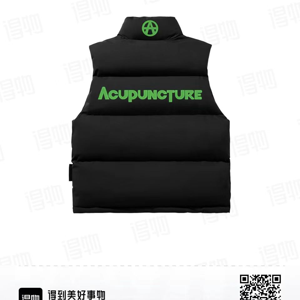 A2.0立领植绒字母logo刻字膜宽松硬壳马甲-男女同款