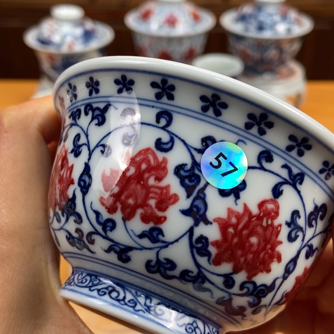 手绘现代茶具非古董