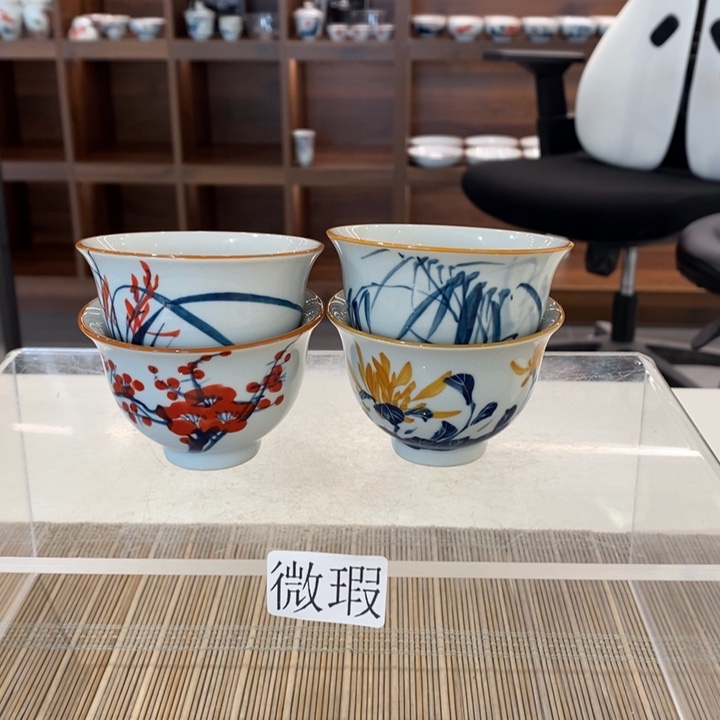 釉下老陶泥手工绘制