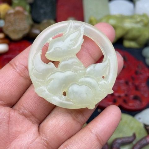 蛇纹石玉颈饰未镶嵌13