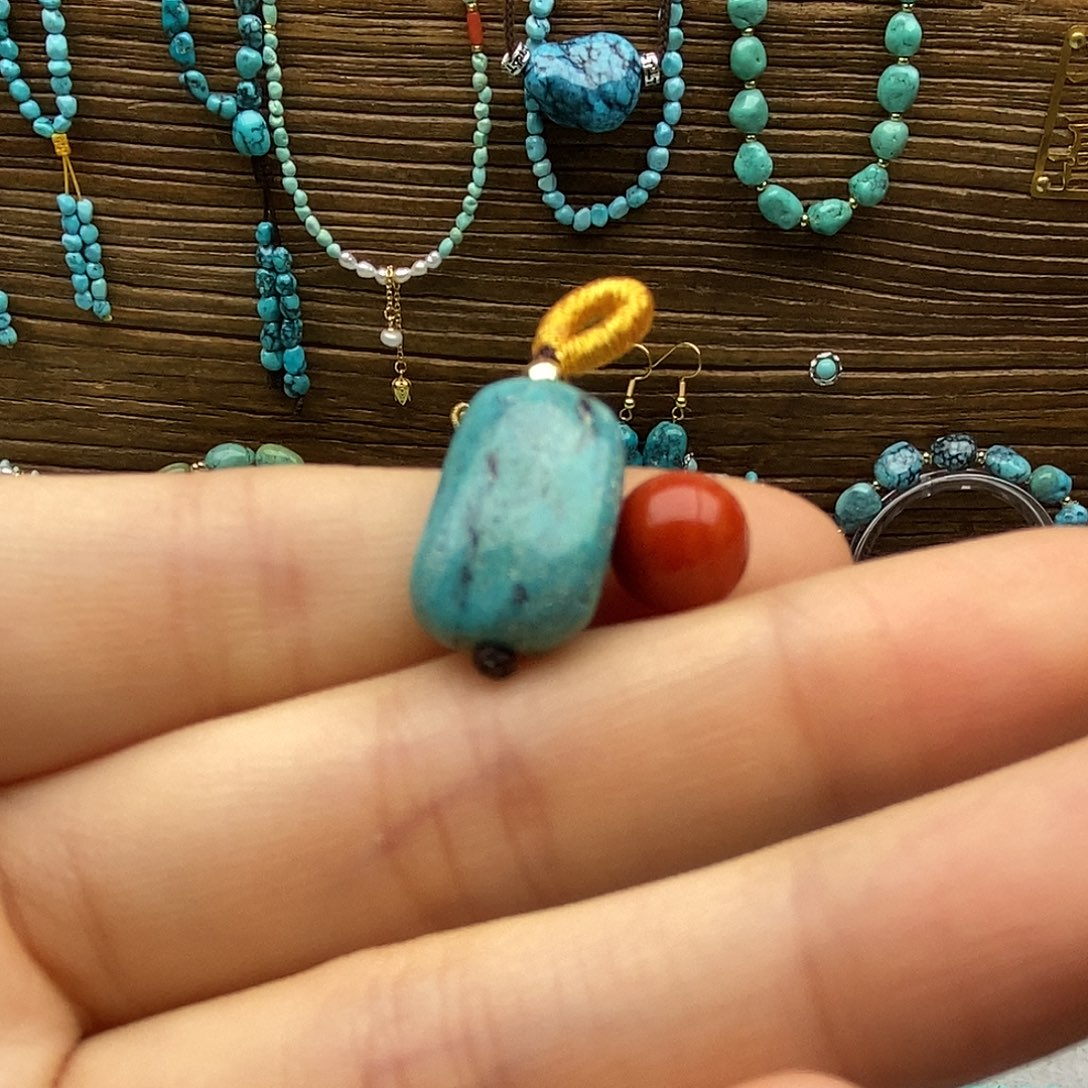 南红玛瑙未镶嵌玉化蓝随行