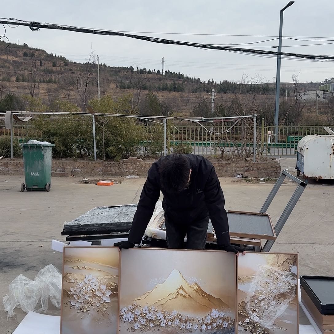 橡胶木日照金山406080