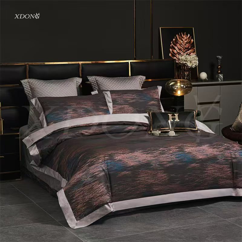XDONGY（冬云家纺）高奢200*230星级贡 缎 璀璨碧落 四件套