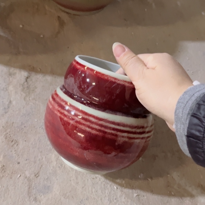 瓷片口10高14无孔景德镇陶瓷