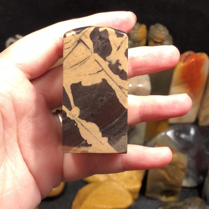 极***者昌化石印石精品俏色印章