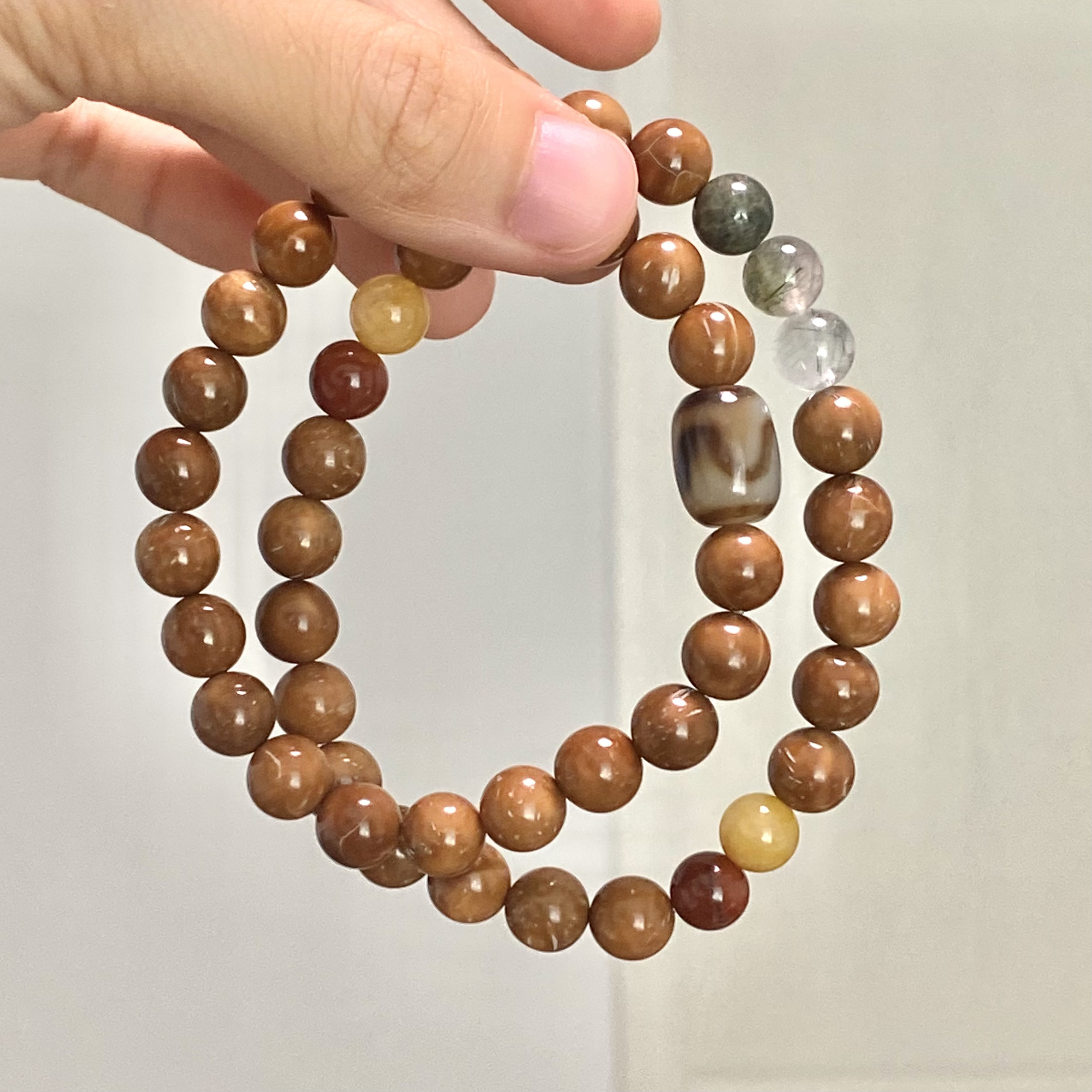 手链 【福禄双全】阿七工作室原创设计款手串双圈