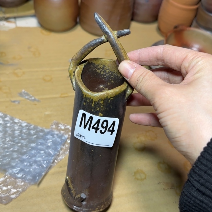 备前烧作品备前烧有伤