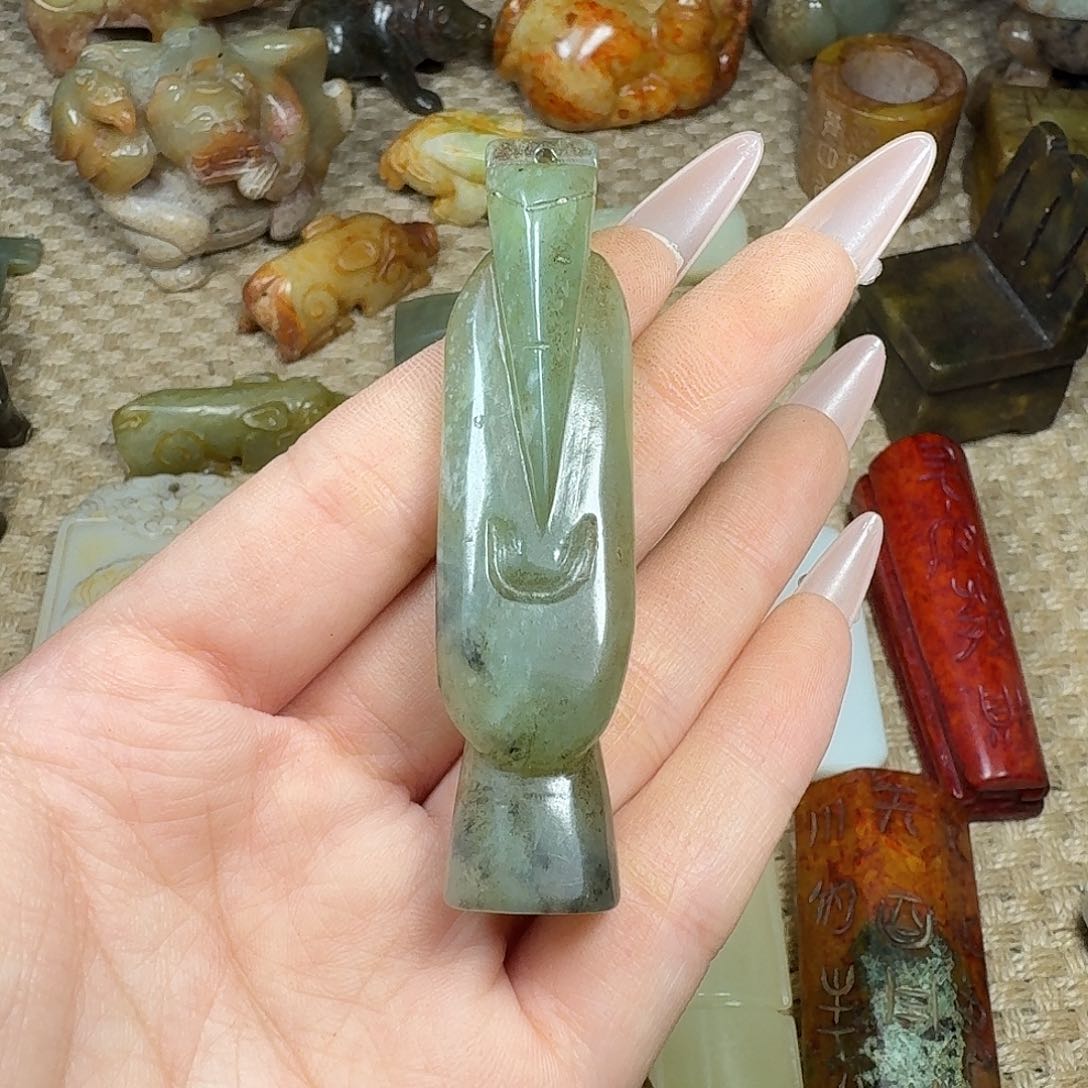 白玉菩提吊坠挂件