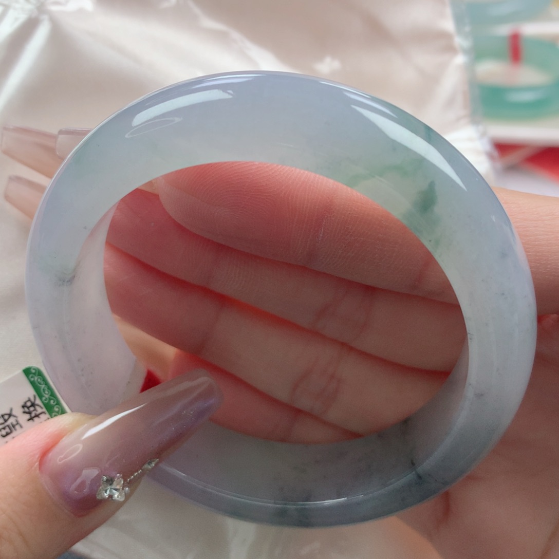 未镶嵌手镯翡翠缅甸天然翡翠A货55.4