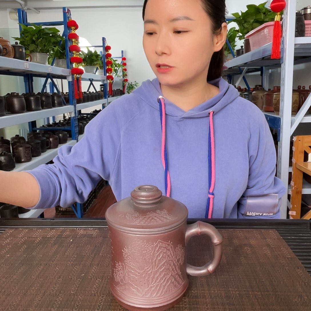 茶杯紫砂高货放漏