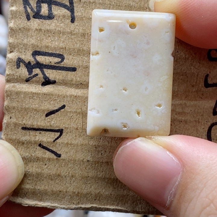 硅化珊瑚（珊瑚玉）颈饰未镶嵌