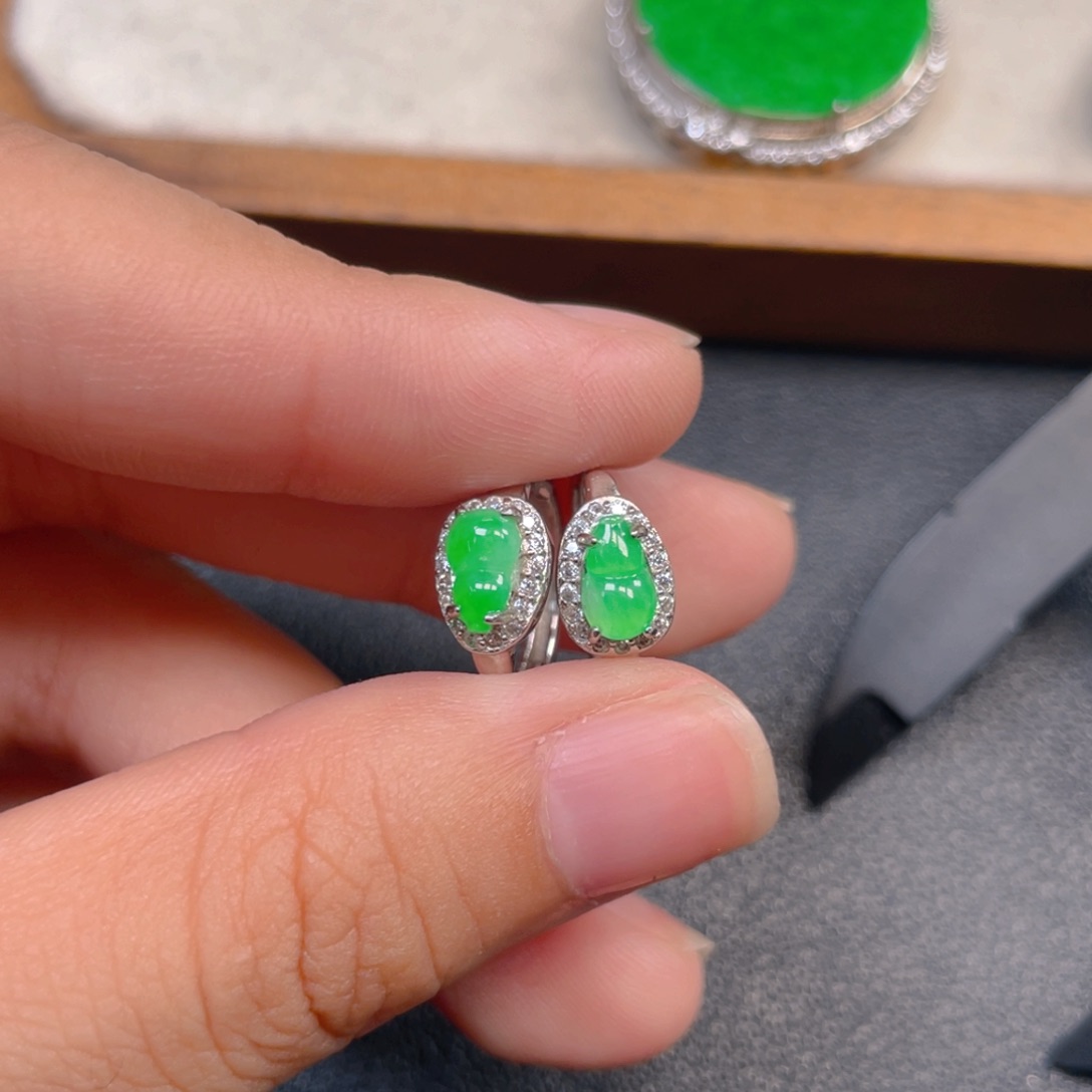 翡翠银S925镶嵌吊坠(不含链)n n n