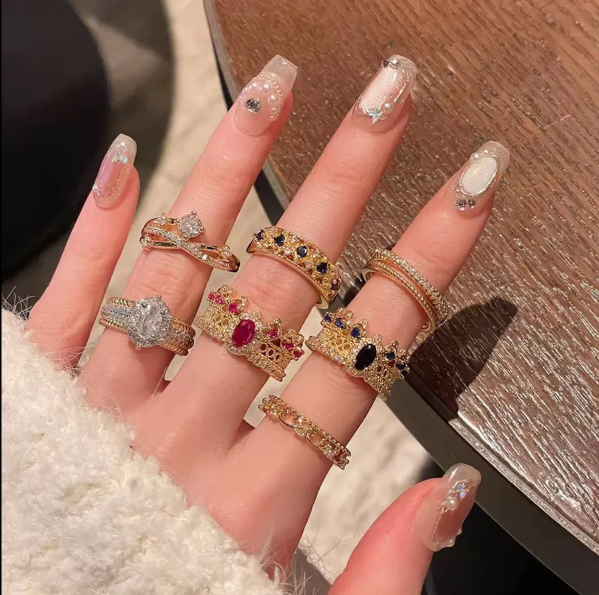 铜合金锆石戒指 拆拆乐百搭戒指精品/默认代拆/平拆（不参与玩法）