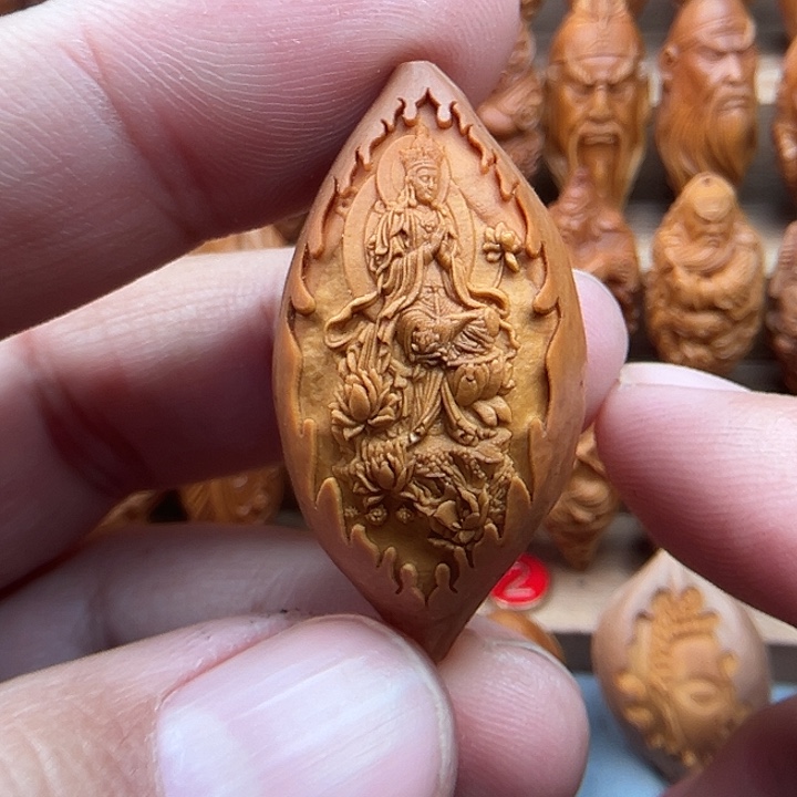 橄榄核吊坠21观音