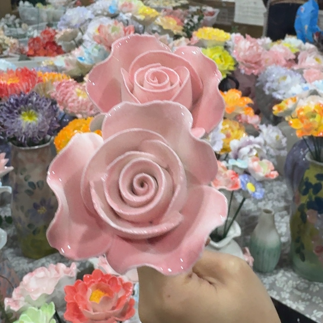 陶瓷花，20元发货，退款拉黑