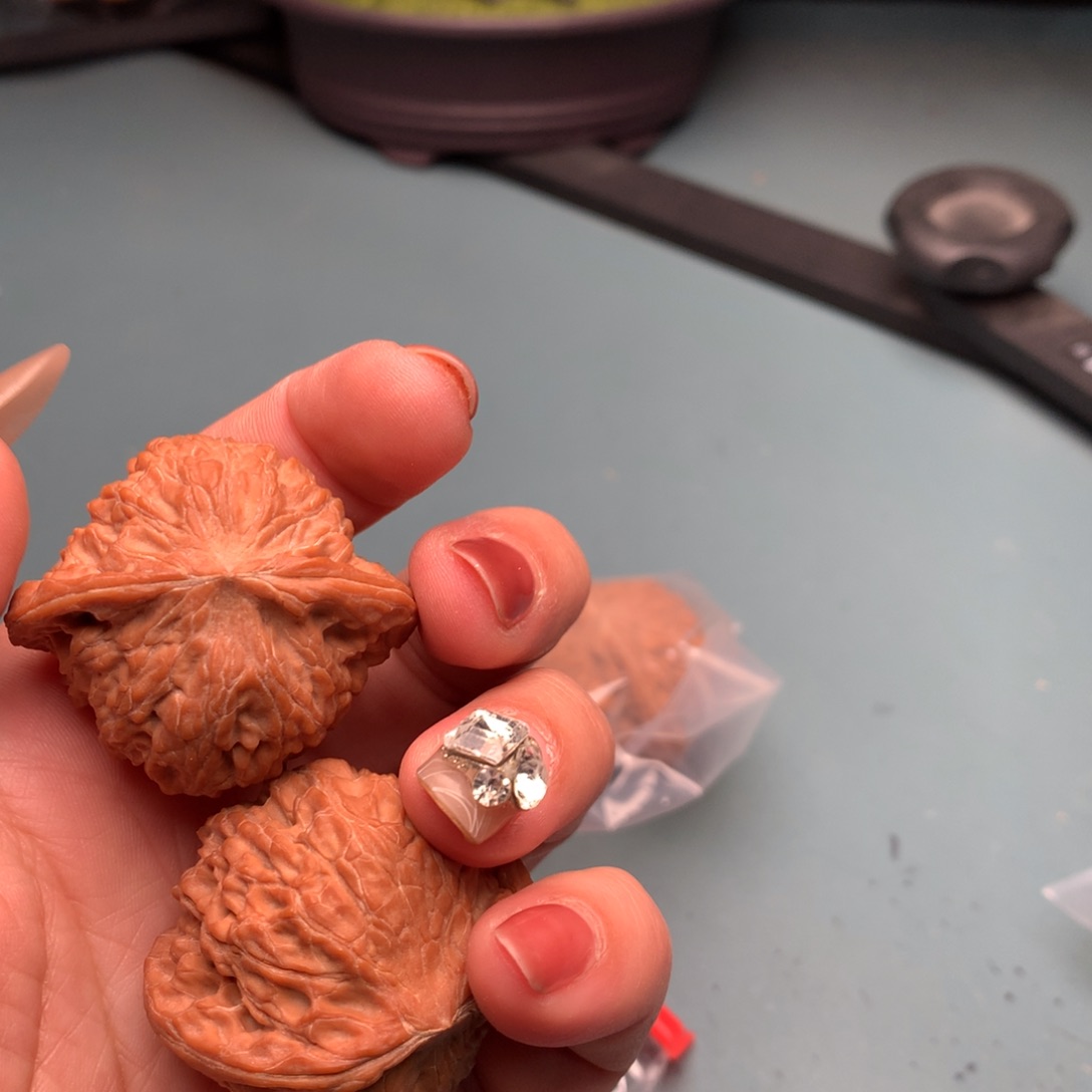 文玩核桃把件磨盘4243不是正磨