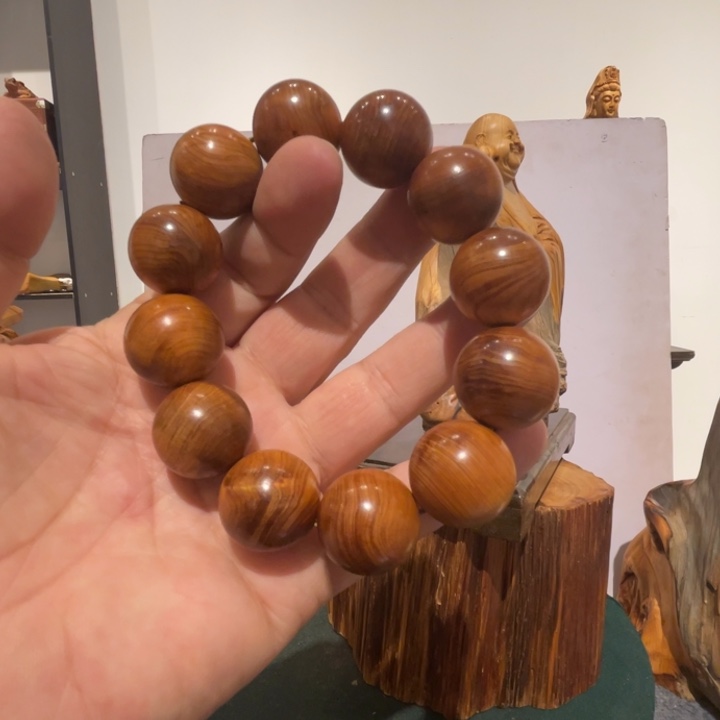 胆***小柏木（崖柏）2.0红油手串