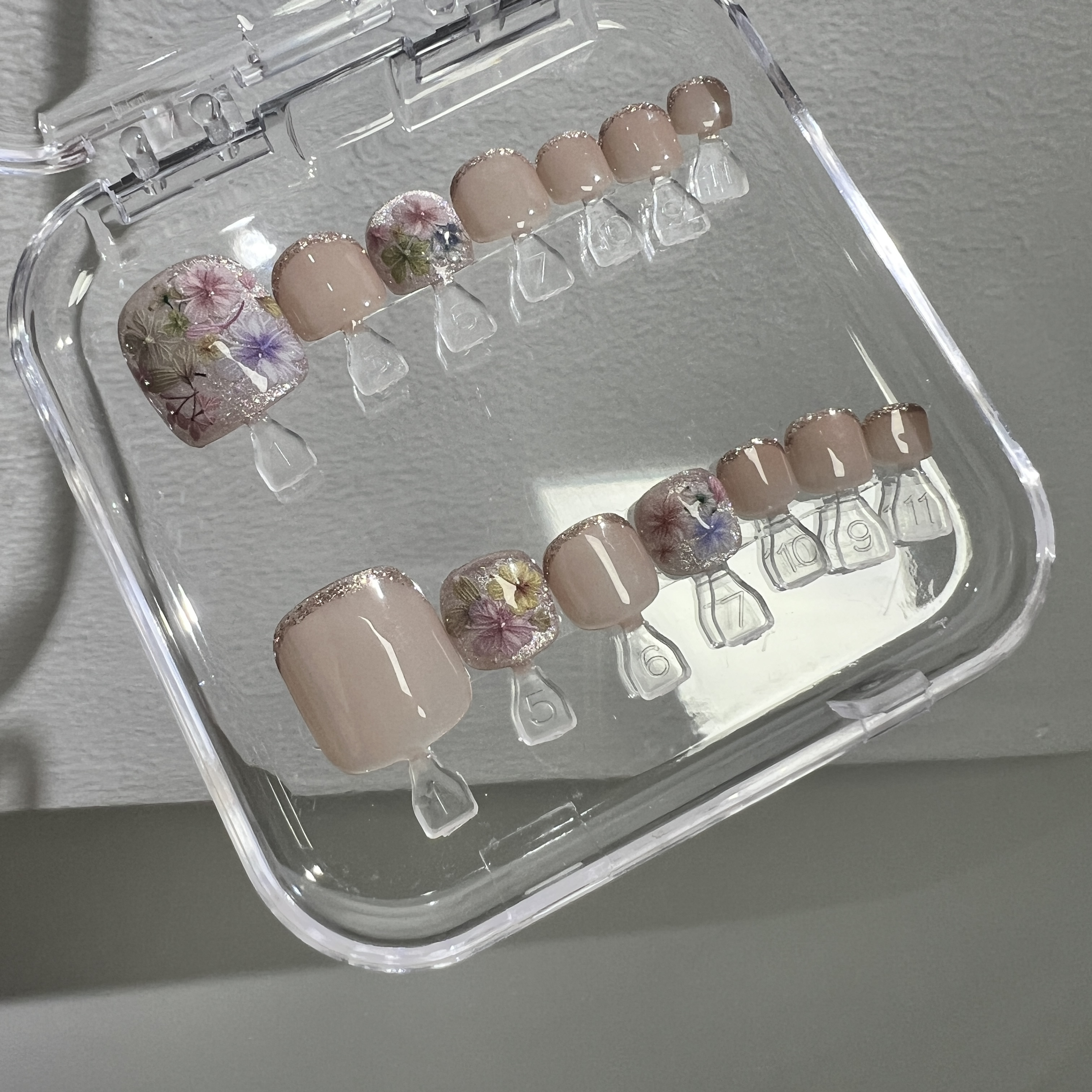 【莫奈花园】纯手工脚甲穿戴甲