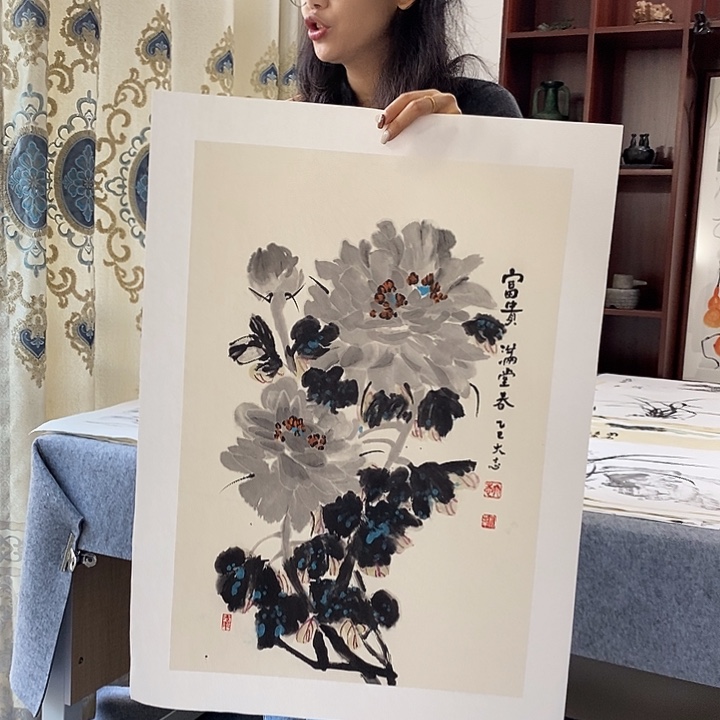 国画纯手绘国画写意作品42*63