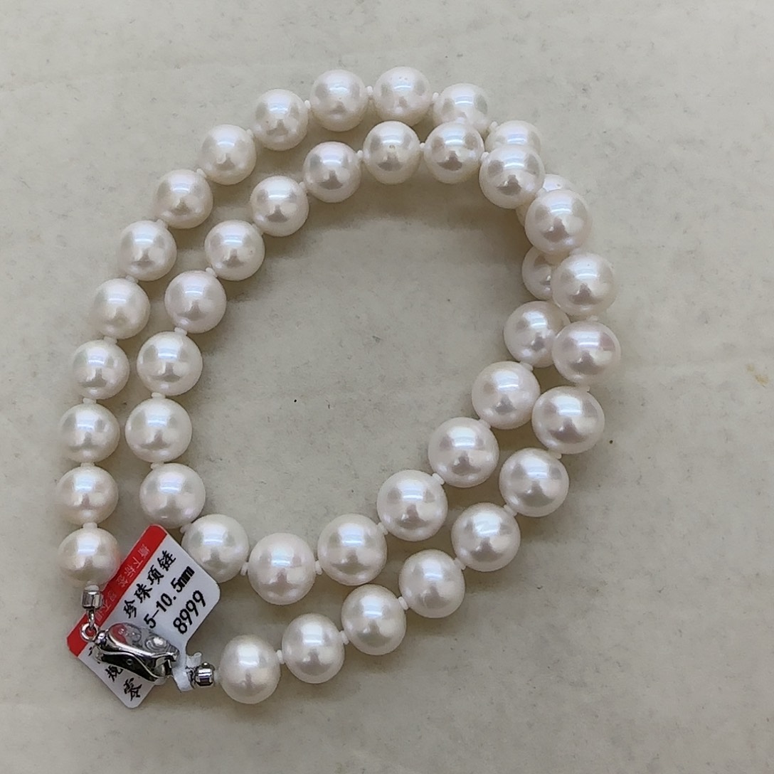 淡水珍珠项链银S925镶嵌