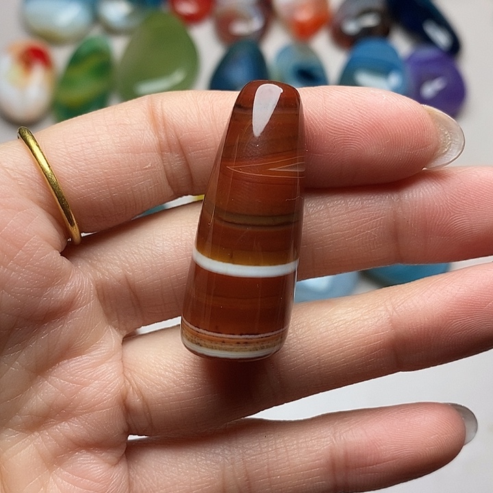 风***雪玛瑙/玉髓未镶嵌颈饰