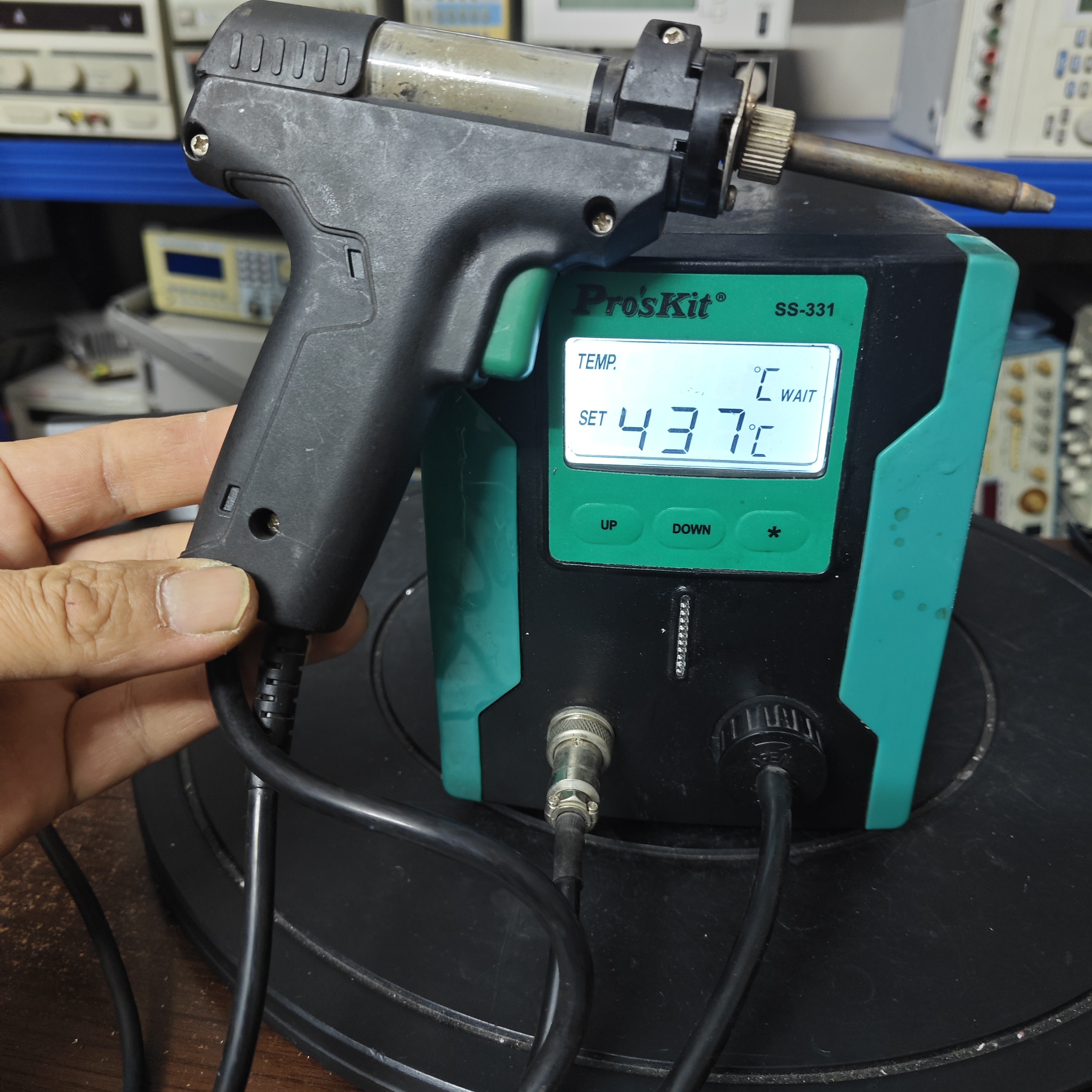 电动强力全自动数显恒温拆焊吸锡器（故障机）