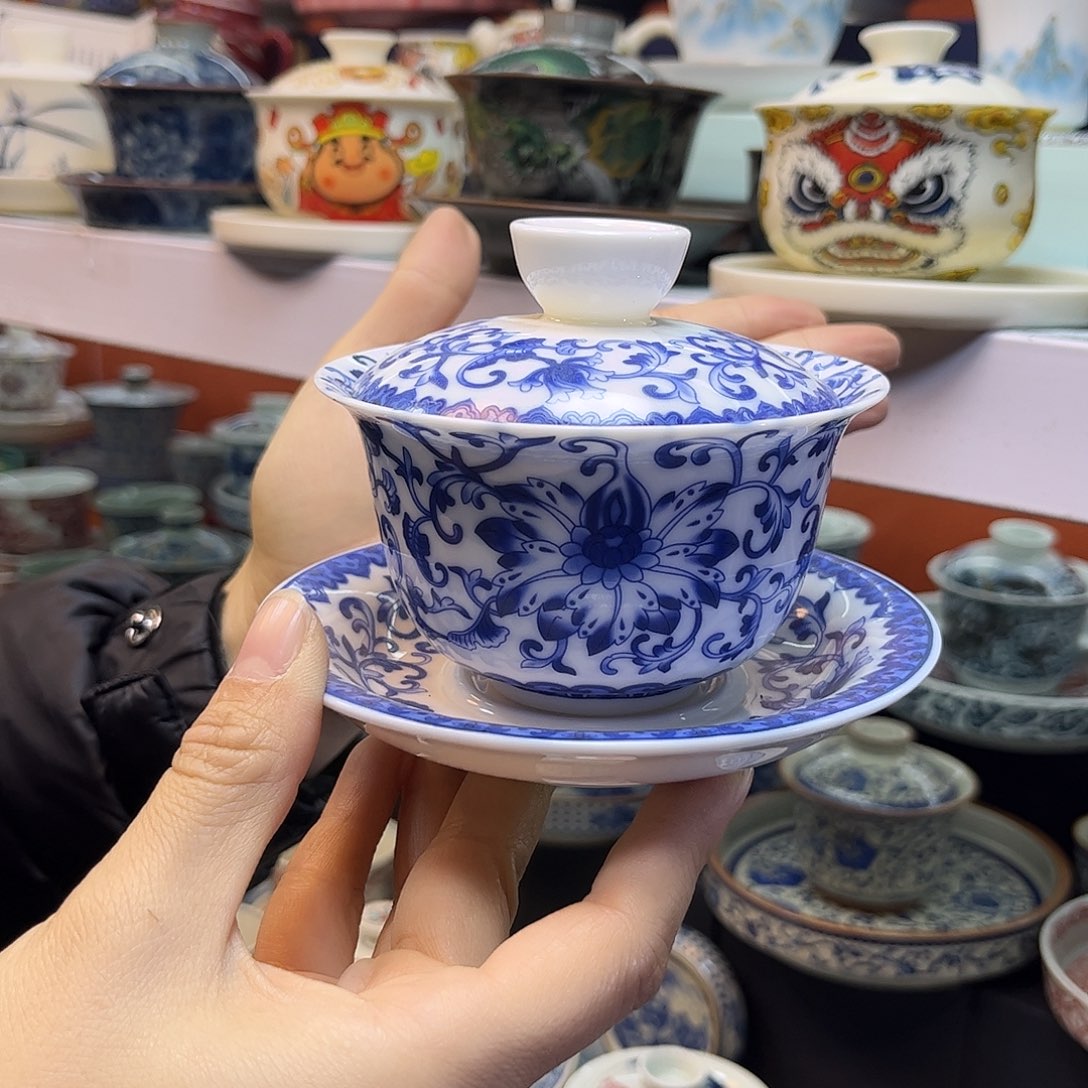 盖碗快快乐乐健健康康